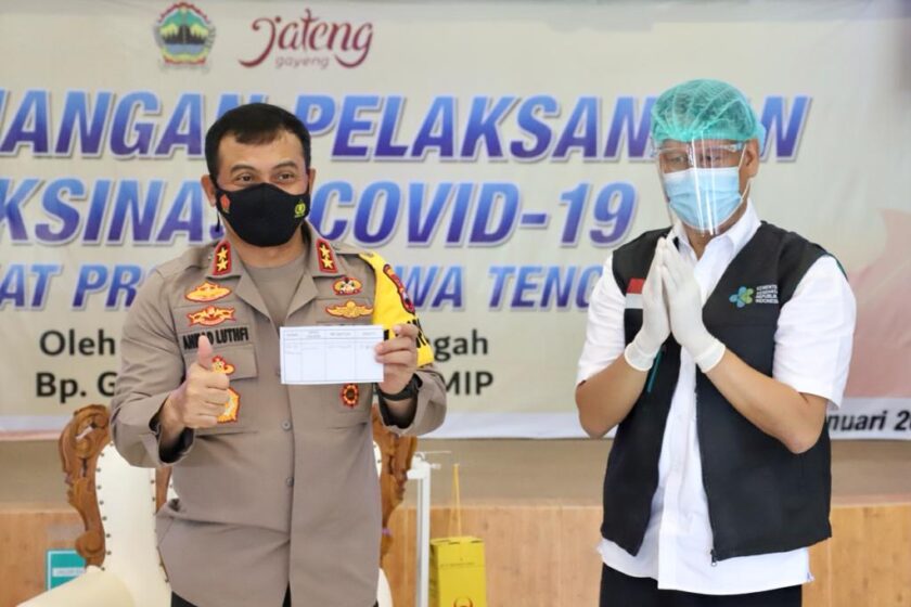 Jadi Salah Satu Orang Pertama Di Jateng Yang Di Vaksin Corona, Kapolda Jateng: Masyarakat Nggak Usah Ragu, Divaksin Nggak Ada Rasanya Kok