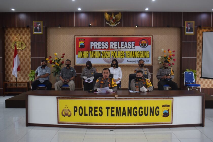 Tahun 2020 Polres Temanggung Ungkap 122 Kasus