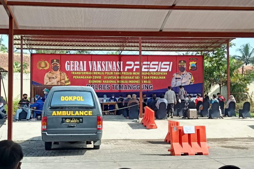 Bangun Herd Immunity, Polres Temanggung Telah Vaksinasi 8273 Warga