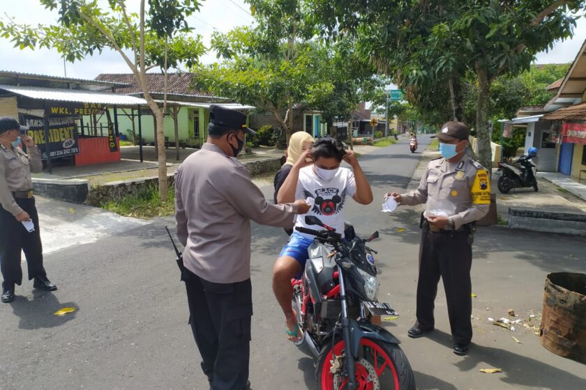 Polres Temanggung Bersama Polsek Jajaran Akan Terus Kampanyekan Prokes di Masa PPKM Level 4