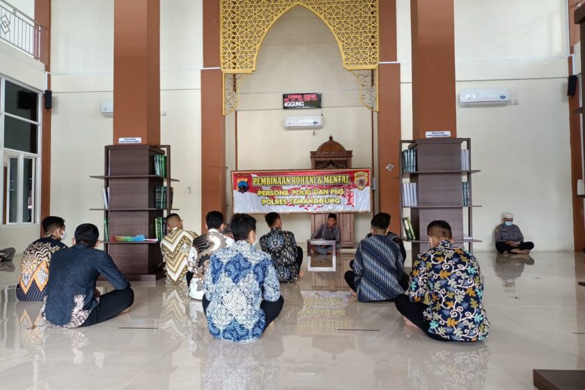 Tingkatkan Iman dan Taqwa, Polres Temanggung Gelar Binrohtal Rutin