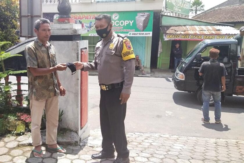 Putus Penyebaran Virus Corona, Polres Temanggung Gencarkan Patroli Protokol Kesehatan 5M