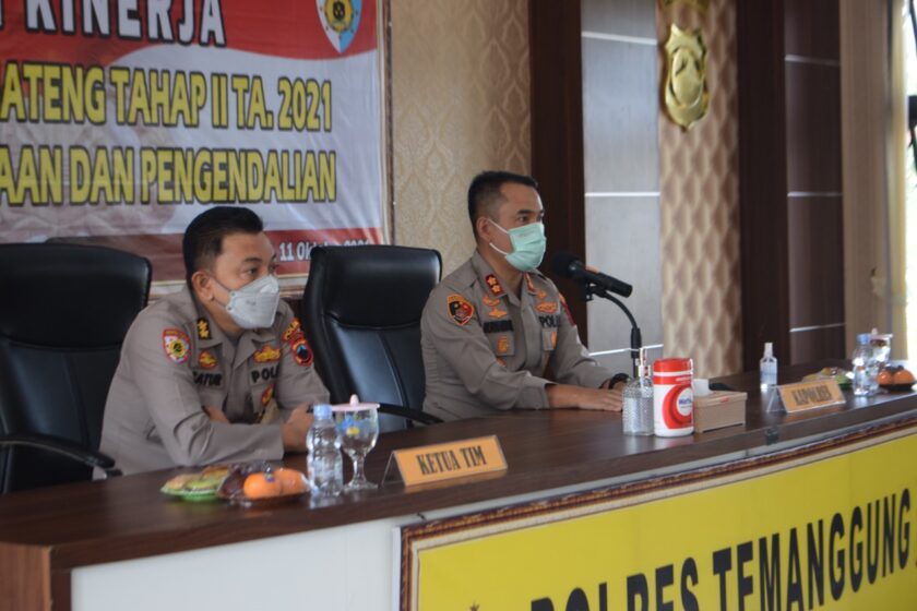 Polres Temanggung Terima Tim Audit Kinerja Itwasda Polda Jawa Tengah