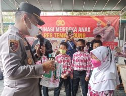 Vaksinasi Merdeka, Polres Temanggung Gelar Vaksinasi Massal Untuk Anak