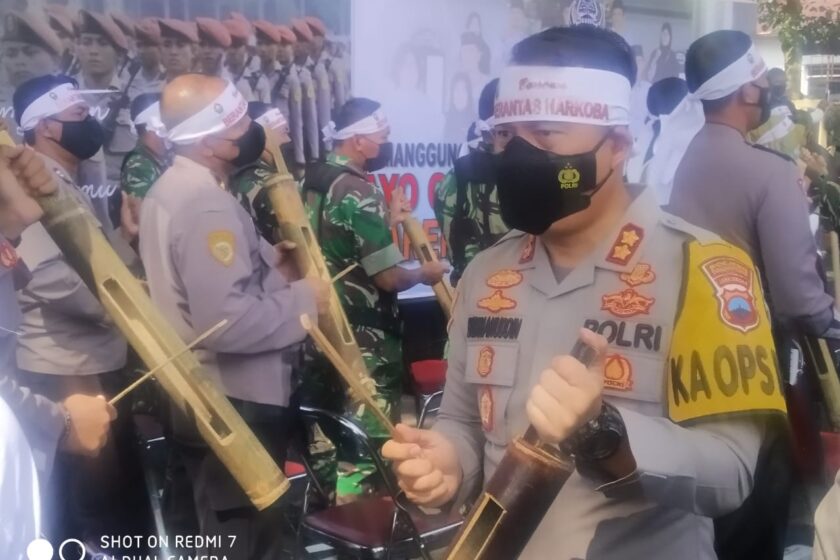 Pukul Kentongan, Masyarakat Temanggung Berkomitmen Perang Melawan Narkoba