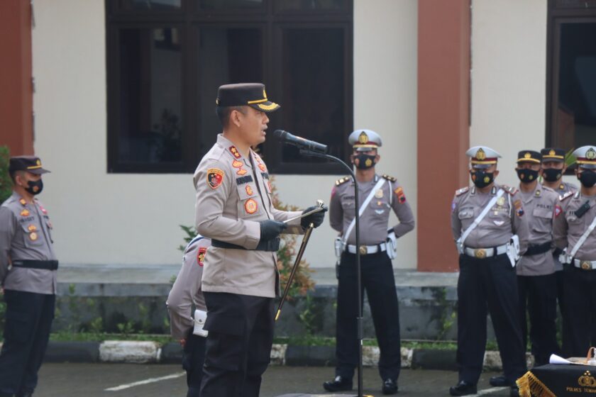 Pimpin Sertijab Kasat Reskrim, Ini Pesan Kapolres Temanggung Kepada Seluruh Personel