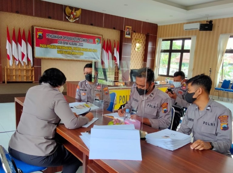 Polres Temanggung Terima Tim Wasops Ketupat Candi 2022 Irwasda Polda Jateng