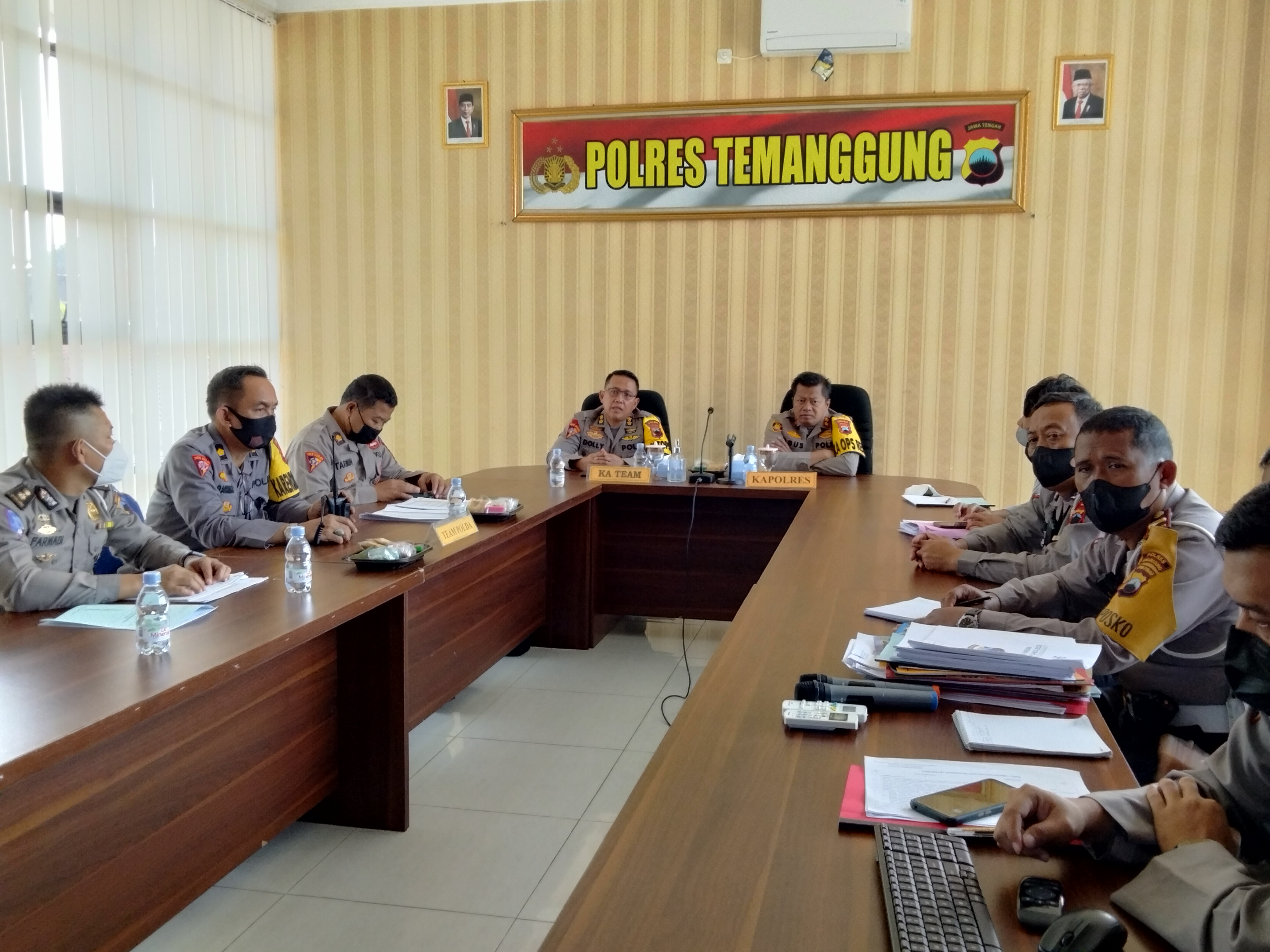 Polres Temanggung Terima Kunjungan Tim Supervisi Operasi Patuh Candi 2022