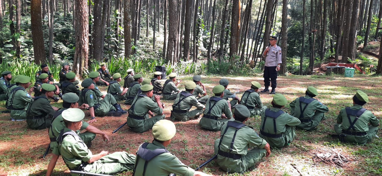 40 Linmas Desa Karangseneng Ikuti Pelatihan Kesiapsiagaan Bencana