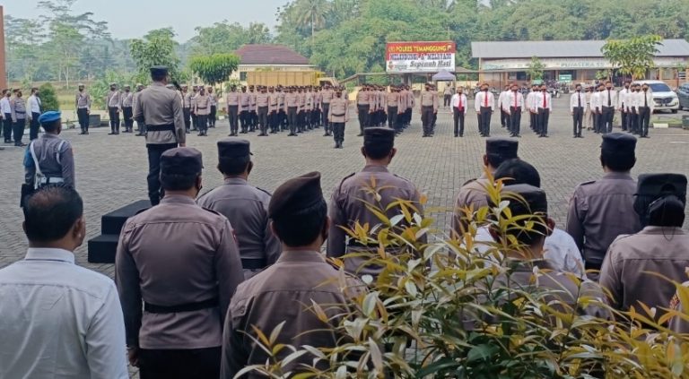 Pimpin Apel Pagi, Begini Arahan Kapolres Temanggung Kepada Anggotanya