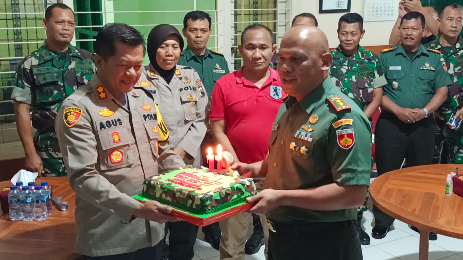 HUT TNI Ke-77, Polres Temanggung Datangi Kodim 0706 Temanggung