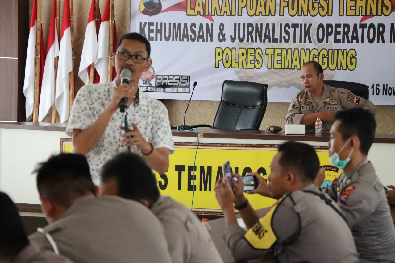 Dukung Progam Quick Wins Presisi, Polres Temanggung Latih Pengelola Medsos