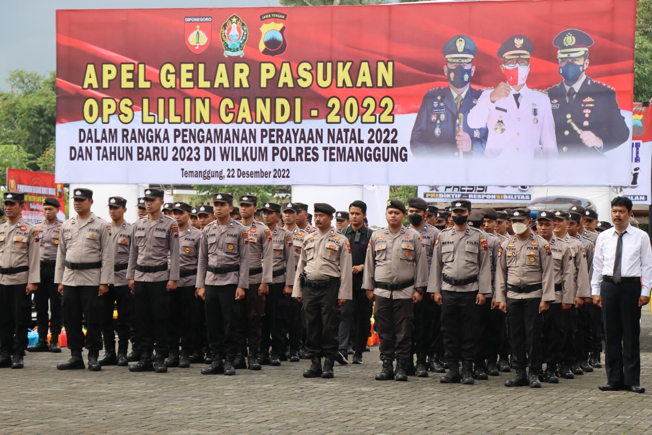 Amankan Nataru Di Kabupaten Temanggung, 1.500 Personil GAbungan Siap Diterjunkan