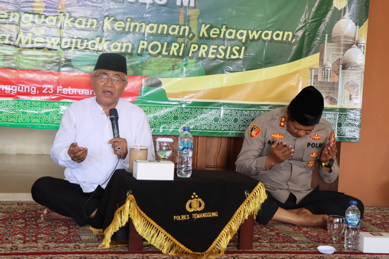 Peringatan Isra’ Mi’raj 1444 H, Kapolres Temanggung Ingatkan Sholat Lima Waktu