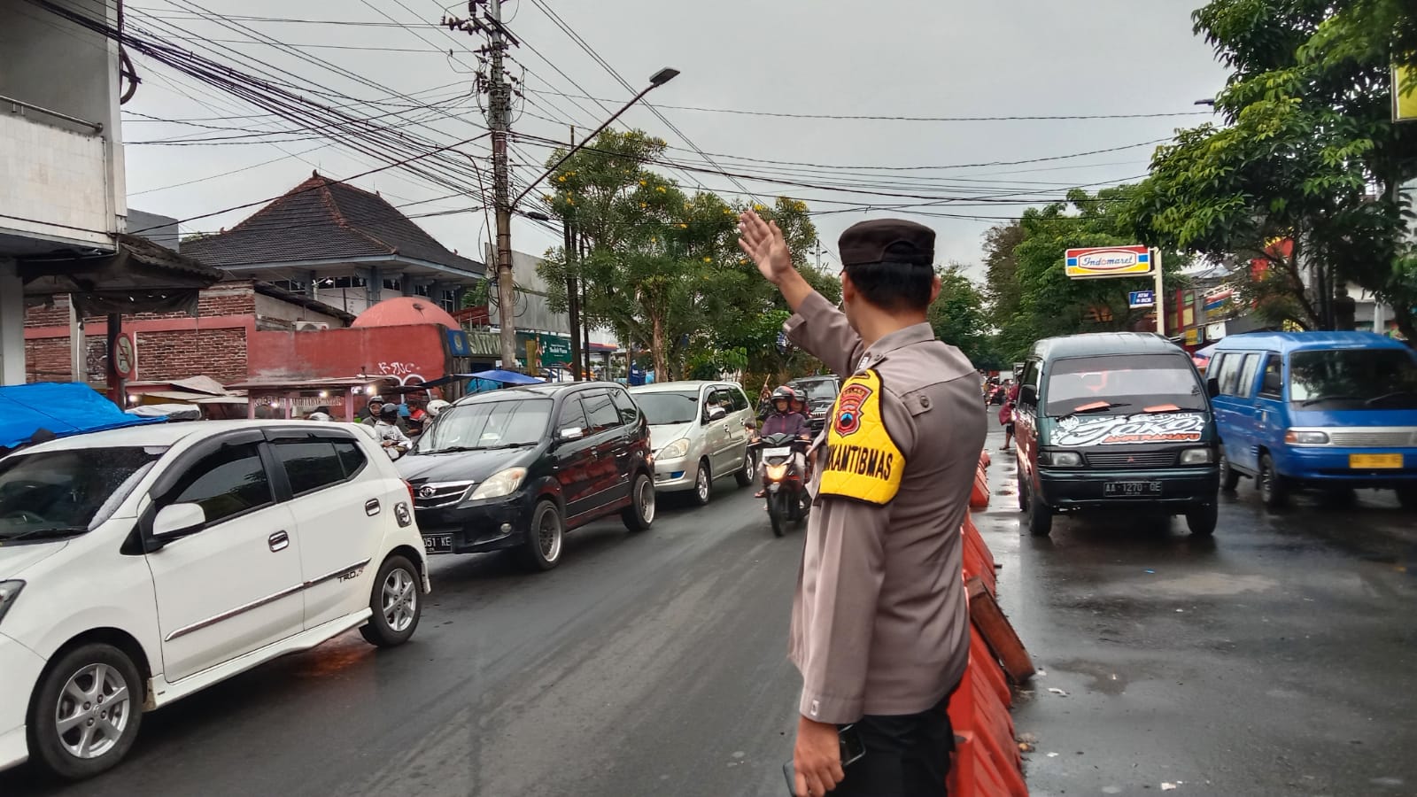 Antisipasi Kemacetan, Polres Temanggung Terjunkan Personil di Titik Rawan