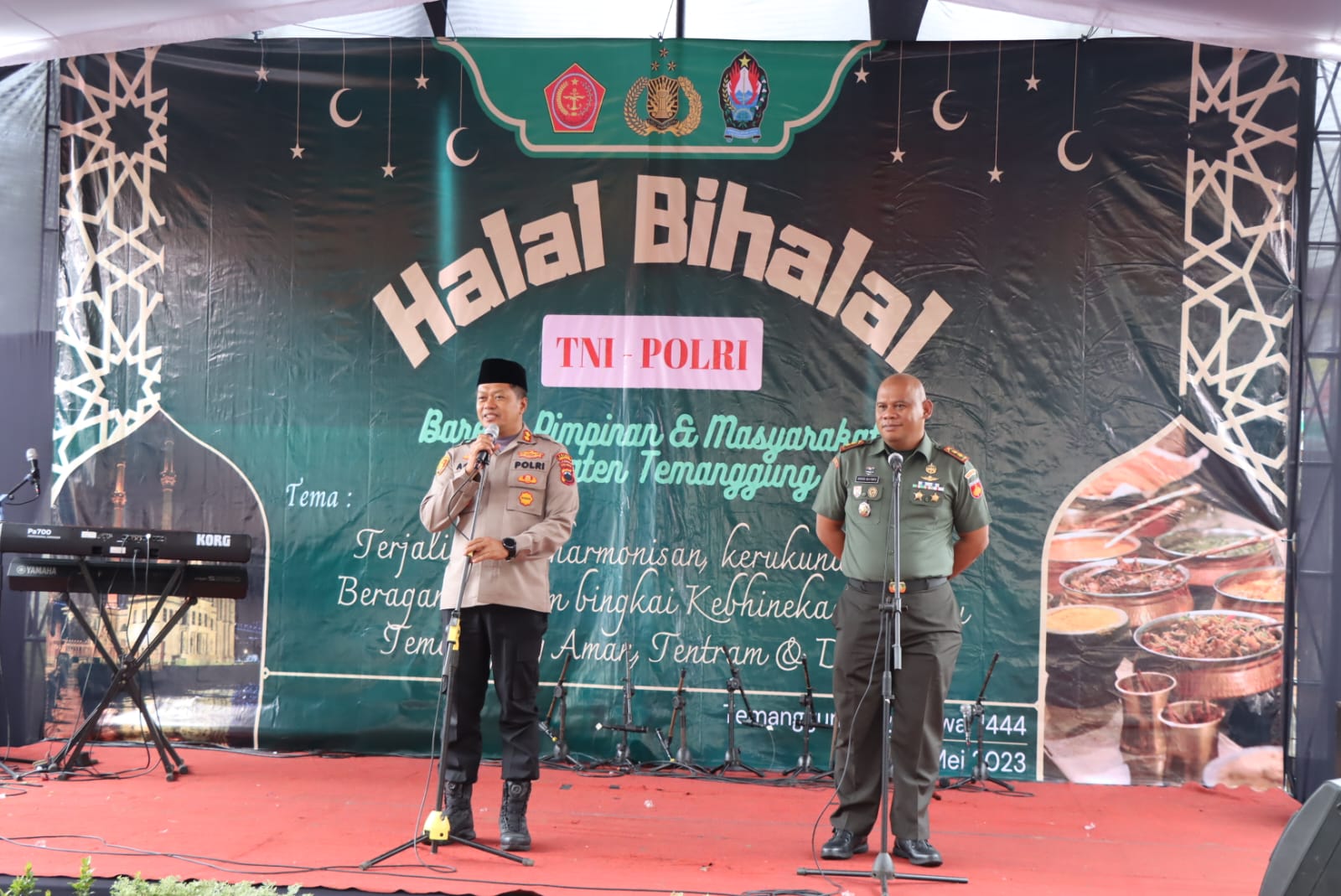 Demi Terjalinnya Keharmonisan, Kerukunan Hidup Beragama Dalam Bingkai Kebhinekaan Menuju Temanggung Aman, Tentram dan Damai, Polres Temanggung Gelar Halal Bihalal