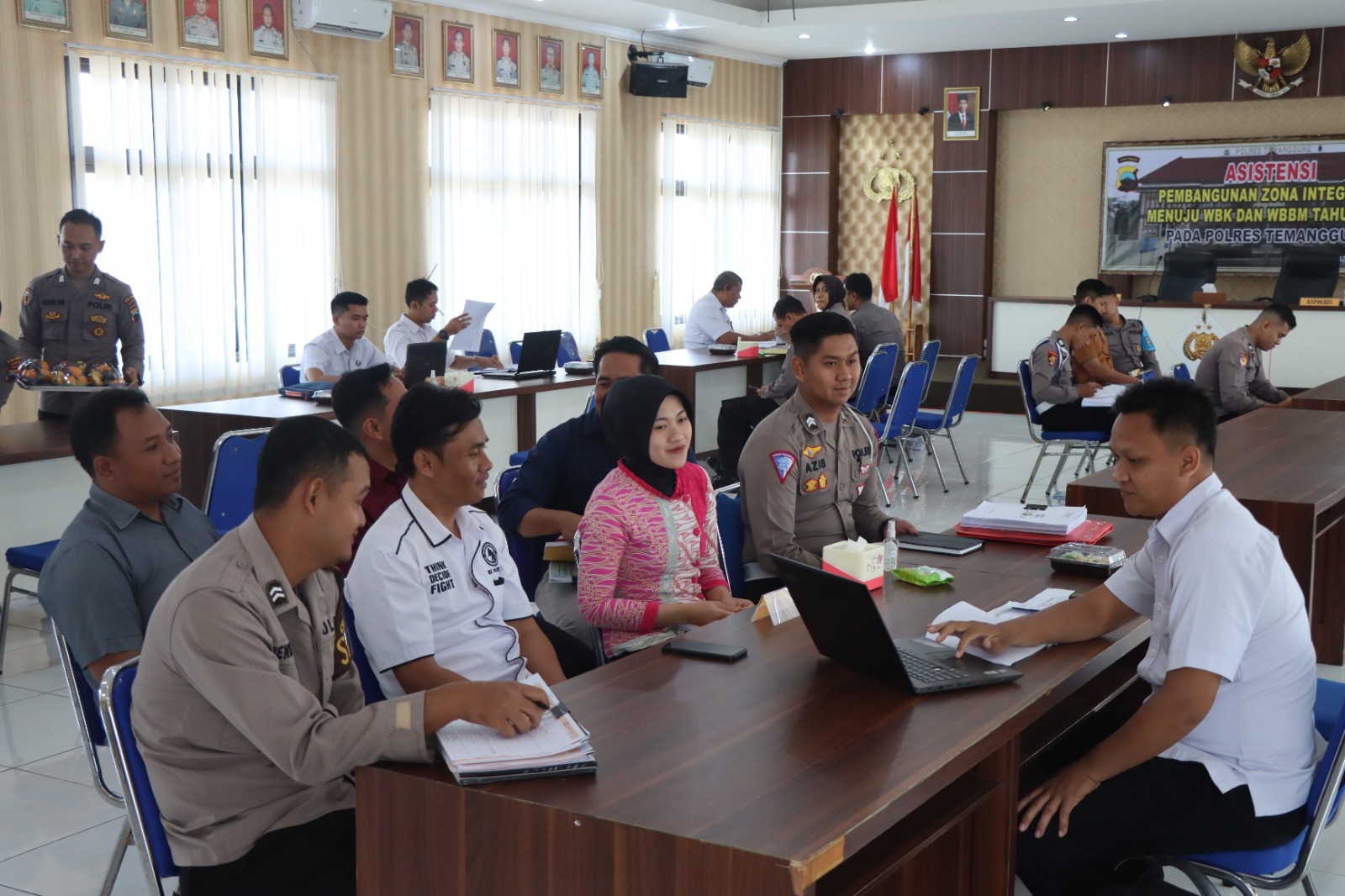 Polres Temanggung Terima Tim Asistensi Pembangunan Zona Integritas Dari Polda Jateng