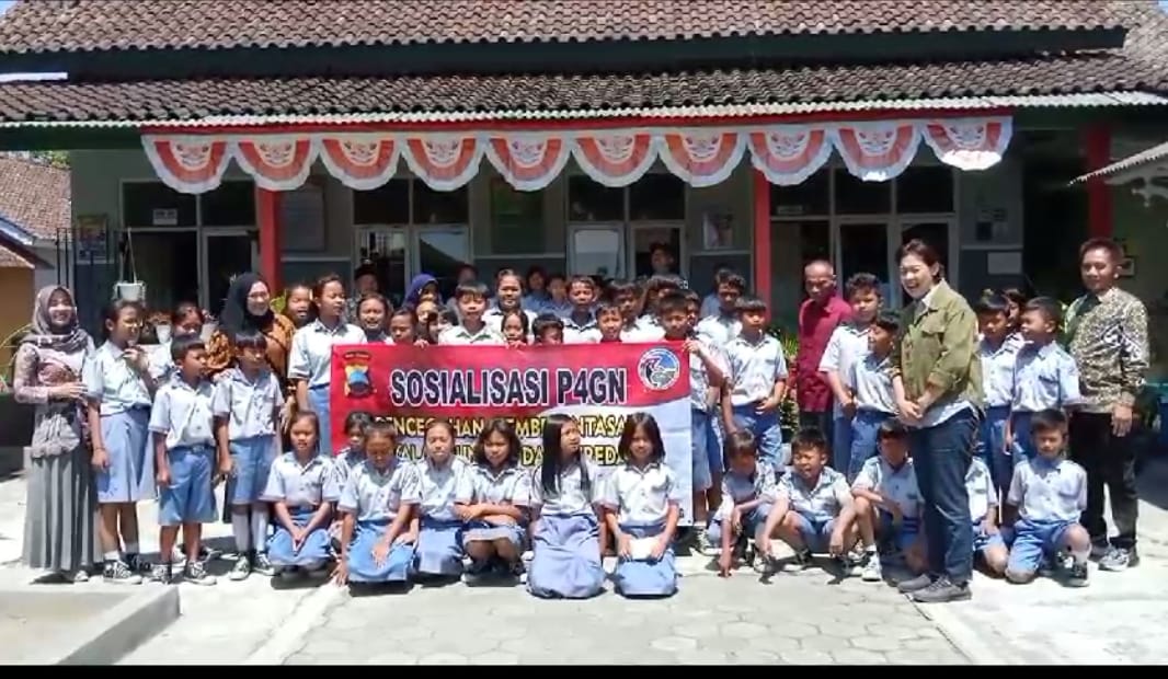 Cegah Penyalahgunaan Narkoba Anak Usia Dini, Satresnarkoba Polres Temanggung Berikan Penyuluhan Terhadap Anak SD