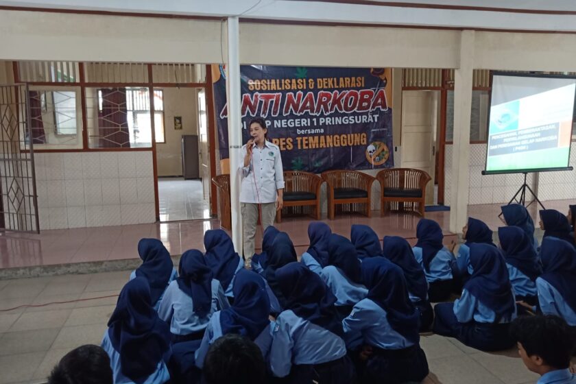 Antisipasi Penyalahgunaan Narkoba Pada Pelajar, Satresnarkoba Polres Temanggung Lakukan Penyuluhan Ke Sekolah