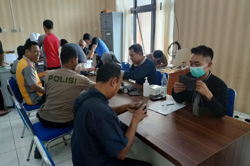 Pastikan Kesehatan Anggotanya, Polres Temanggung Gelar Rikkes Berkala