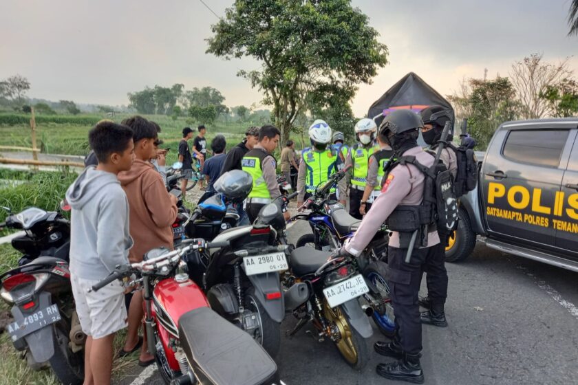 Polres Temanggung Amankan 105 Sepeda Motor Hasil Penertiban Aksi Balap Liar