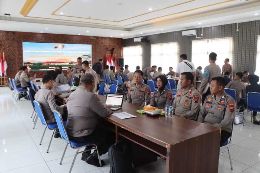 Pembangunan Zona Integritas, Polres Temanggung Terima Asistensi Team Penilai Internal Itwasda Polda Jateng