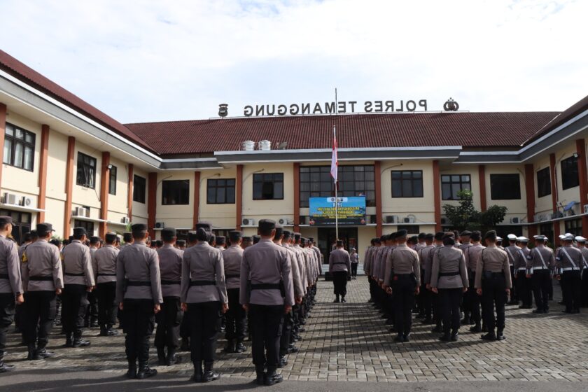 Polres Temanggung Gelar Apel Dan Pembekalan Petugas Polmas, Polisi RW dan Bhabinkamtibmas