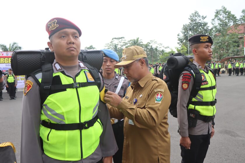 Apel pergeseran Pasukan, 3.730 Personil Pengamanan Siap Amankan Pilkada 2024 Di Kabupaten Temanggung