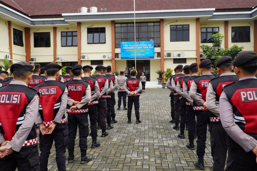 Polres Temanggung Gelar Apel Pelepasan BKO Personil Pengamanan Pilkada dan Siswa Latja Gelombang II Tahun 2024