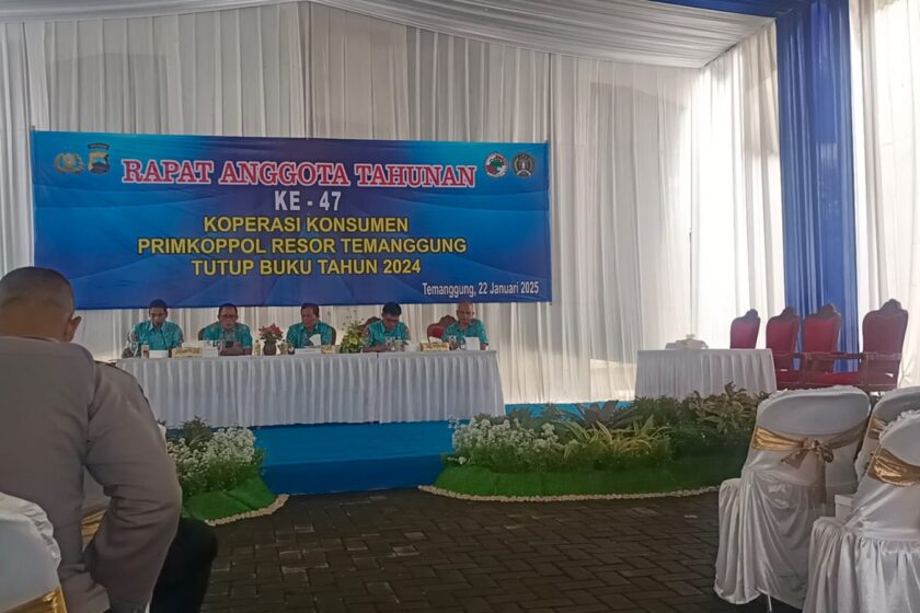 Primkoppol Polres Temanggung Gelar RAT Ke-47, Tutup Buku Koperasi Konsumen Tahun 2024