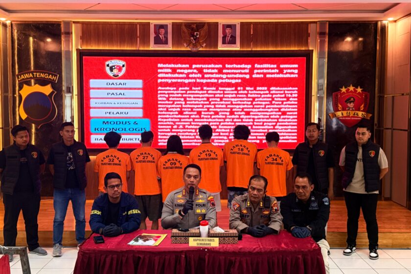 Rusuh Di Semarang, Polisi Tetapkan 6 Orang Kelompok Anarko Sebagai Tersangka Dalam Aksi Mayday